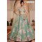 Elegant Sea Green Embroidered Bridal Lehenga Choli with Sequence & Floral Work 