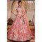 Elegant Pink Embroidered Bridal Lehenga Choli with Sequence & Floral Work