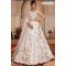 Designer Off White Floral Mirror Work Lehenga Choli with Net Dupatta