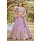 Designer Lavender Embroidered Designer Lehenga Choli with Pearl & Zari Detailing