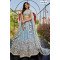 Pastel Blue Embroidered Lehenga Choli with Floral Thread & Sequin Work
