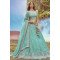 Designer Multicolor Embroidered Silk Lehenga Choli with Tassel Dupatta
