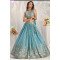 Turquoise Blue Designer Lehenga Choli for Weddings
