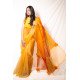 Designer Yellow Handprint Saree