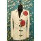 Designer White Flower Design Handwork Suit For Wedding