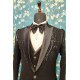 Designer Black Handwork Suit For Groom