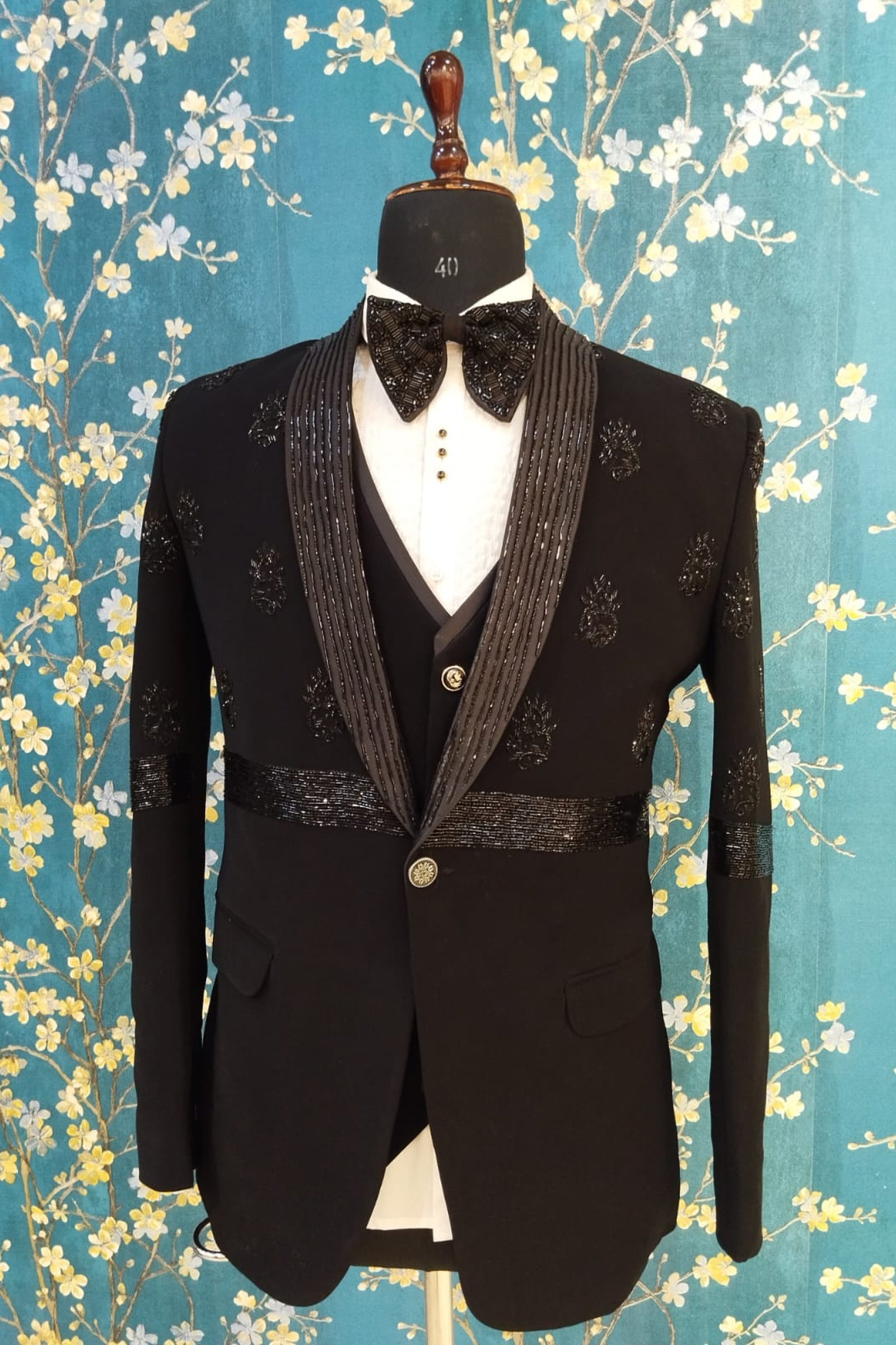 Designer Handwork Belt Style Handwork Suit For Wedding