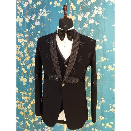 Designer Handwork Belt Style Handwork Suit For Wedding
