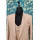 Designer Light Pink Handwork Suit For Groom
